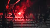 Les violents incidents dans les tribunes de Charléty, pour le match entre le Paris FC et l'OL
