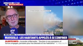 Incendie à Marseille: "Le feu est maîtrisé mais pas totalement éteint", assure Michel Amiel (maire sans étiquette des Pennes-Mirabeau)