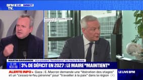 "Le problème n'est pas la dette mais l'exploitation politique qui est faite de cette annonce", estime Martin Garagnon (vice-président Renaissance des Hauts-de-Seine)