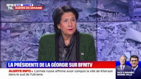 "Poutine est déterminé à aller jusqu'au bout": la présidente de la Géorgie témoigne sur BFMTV