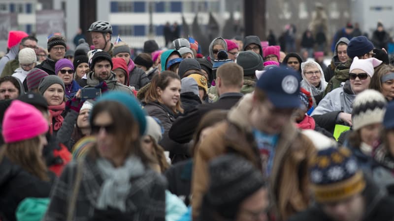 La foule lors de la marche des femmes dans le Minnesota aux Etats Unis en 2017. (Photo d'illustration)