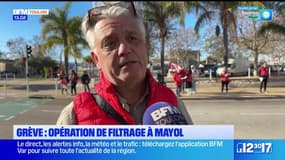Toulon: les syndicalistes de FO organisent une opération de filtrage au stade Mayol