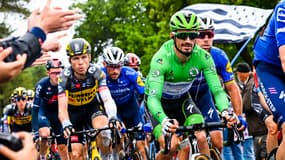 Julian Alaphilippe avec le maillot vert sur le Tour de France
