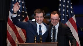 Pete Buttigieg et Chasten Glezman Buttigieg le 1er mars à South Bend