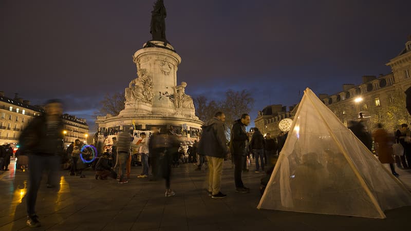 En 2016, le mouvement "Nuit Debout" avait élu domicile place de la République à Paris. (Photo d'illustration)