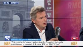 Roussel (PCF) appelle les gilets jaunes à "maintenir la pression" si le Président ne répond pas à leur colère