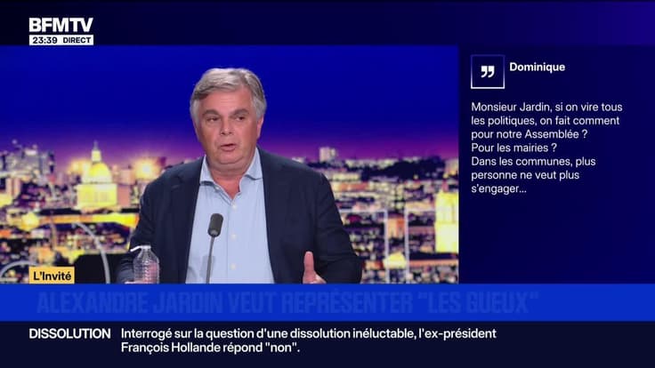 Alexandre Jardin veut représenter “Les Gueux” - 04/09