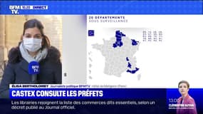 Covid-19: Jean Castex consulte les préfets des 20 départements en "surveillance renforcée"