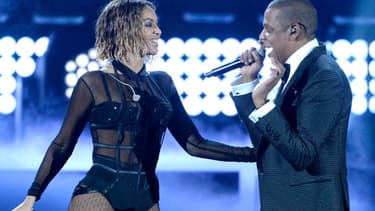 Beyoncé et Jay Z aux Grammy Awards à Los Angeles, en janvier 2014.