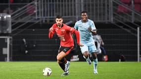 Martin Terrier lors de Rennes-Reims, le 26 novembre 2023