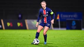 Jackie Groenen lors du match d'Arkema Première Ligue entre Fleury et le PSG, le 7 janvier 2025.