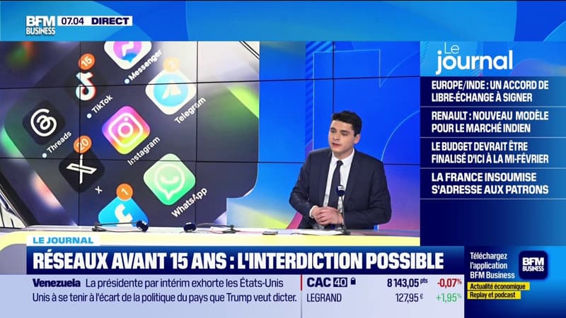 Vers une interdiction des réseaux sociaux avant 15 ans