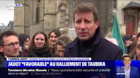 "Nous avons les bras grands ouverts": Yannick Jadot est "favorable" à un ralliement de Christiane Taubira