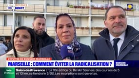 Latifa Ibn Ziaten, présidente de l'association Imad, a rencontré des jeunes à Marseille