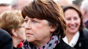 Le premier secrétaire du Parti socialiste, Martine Aubry, a réuni mardi les principales figures du PS afin de finaliser le calendrier des primaires qui permettront de désigner le candidat à la présidentielle de 2012. /Photo d'archives/REUTERS/Régis Duvign