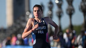 Emma Lombardi lors du triathlon aux JO de Paris 2024, le 5 août 2024