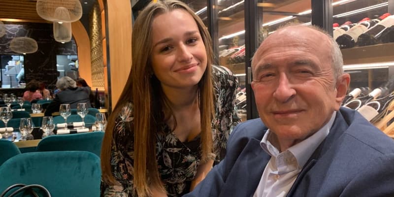 Clémence Collomb et son père, Gérard Collomb.