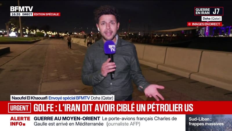 La télévision d'État iranienne affirme qu'un navire, touché par un drone, est en feu dans le détroit d'Ormuz