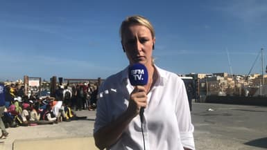 Marion Maréchal à Lampedusa le 15 septembre sur BFMTV 