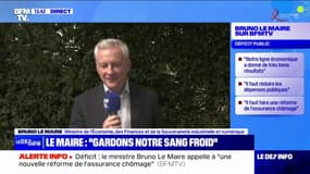 "Il n'y a aucun laxisme chez nous mais le sens des responsabilité": Bruno Le Maire réagit aux prévisions de croissance revues à la baisse