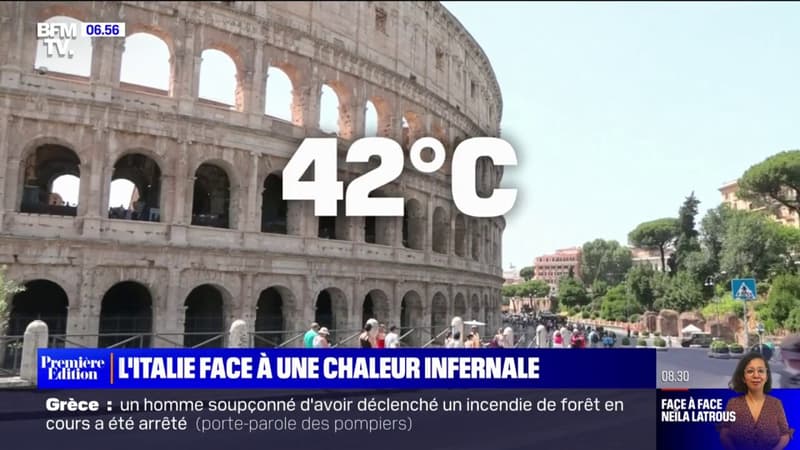 Humidificateurs d'air, chapeaux et fontaines... L'Italie fait face à une chaleur infernale, avec 16 villes en alerte rouge canicule