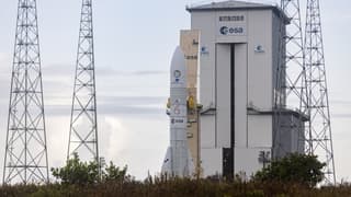 La fusée Ariane 6 parée au décollage le 9 juillet 2024 à Kourou en Guyane