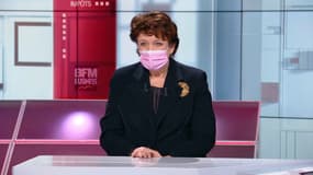 La ministre de la Culture Roselyne Bachelot sur le plateau de "BFM Politique" le 10 janvier 2021