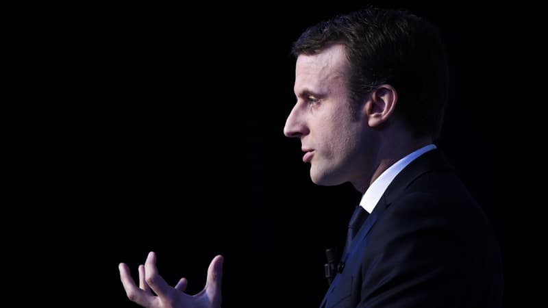 Emmanuel Macron lors de son meeting à Marseille, le 1er avril 2017
