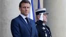 Le président de la République, Emmanuel Macron, le 4 avril 2024, à l'Élysée 