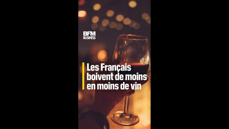 Les Français boivent de moins en moins de vin