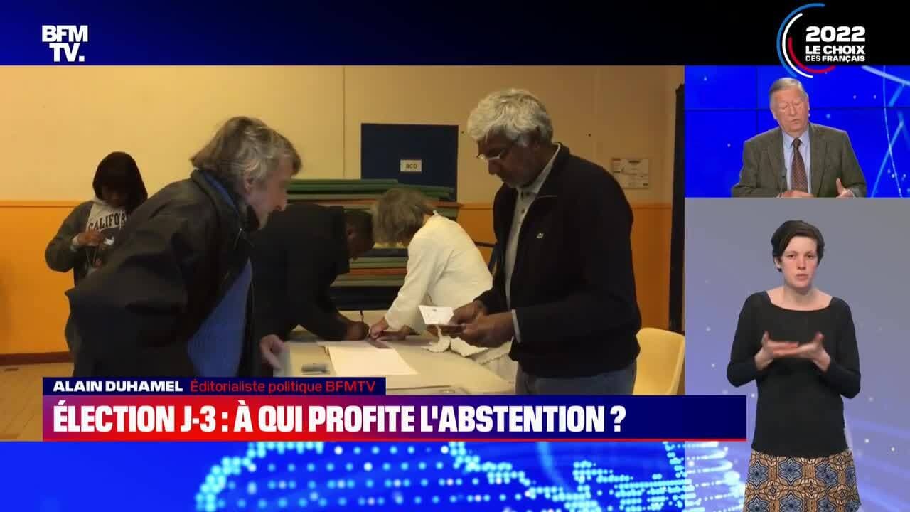 Élection J3 à qui profite l'abstention ? 07/04