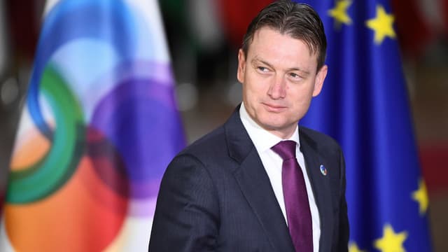 Le ministre néerlandais des Affaires étrangères, Halbe Zijlstra, à Bruxelles le 24 novembre 2017