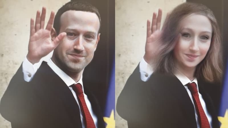 Mark Zuckerberg, soumis au dernier filtre Snapchat.
