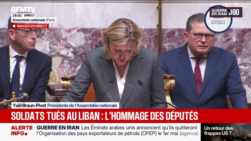 L'Assemblée nationale rend hommage aux soldats tués au Liban
