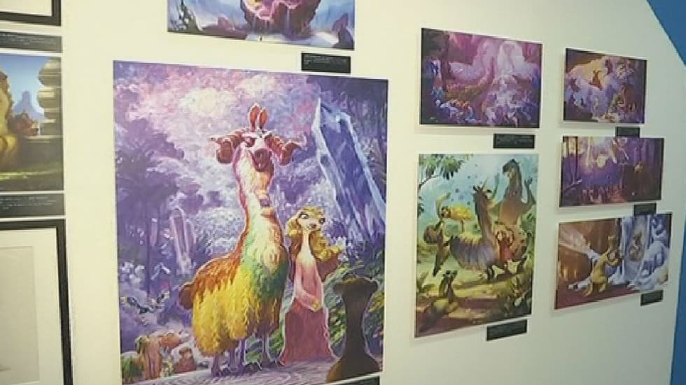 Dessins issus de "L'âge de glace 5" et exposés au musée Art Ludique Dessins issus de "L'âge de glace 5" et exposés au musée Art Ludique