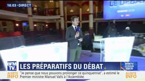 Primaire de la droite: les coulisses et les derniers préparatifs salle Wagram