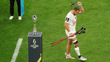 Gabin Villière (Toulon) lors de la finale de Challenge Cup contre le LOU.
