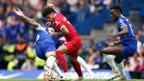 Luis Diaz lors de Chelsea-Liverpool en Premier League, 13 août 2023