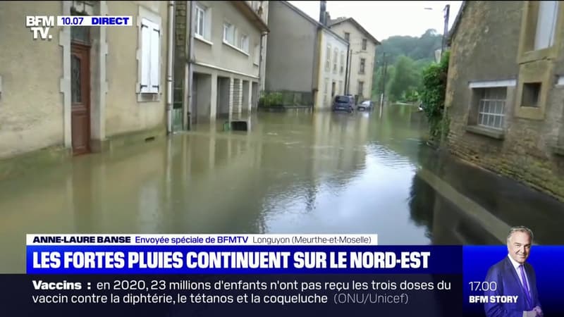 Tout est sous l'eau: les habitants de Longuyon surpris par les inondations en Meurthe-et-Moselle