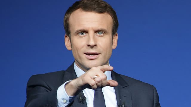 Emmanuel Macron le 25 février 2107 à Saint-Priest-Taurion, dans la la Haute-Vienne