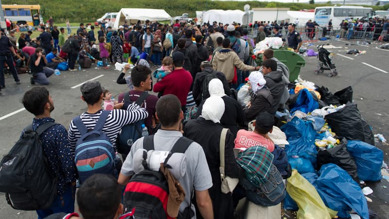 Arrivés de migrants en Hongrie