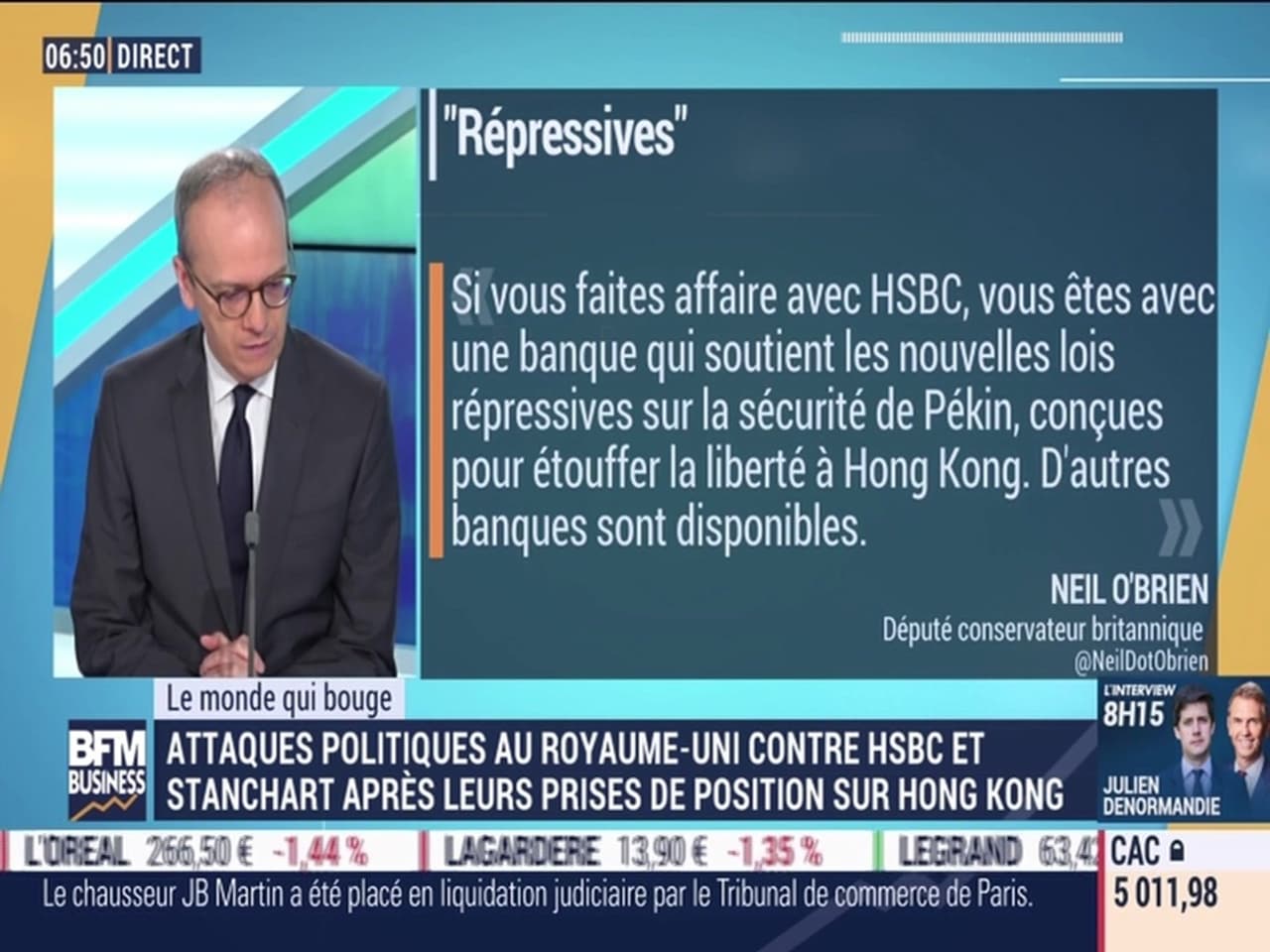 Benaouda Abdeddaïm Attaques Politiques Au Royaume Uni Contre Hsbc Et Stanchart Après Leur Prise