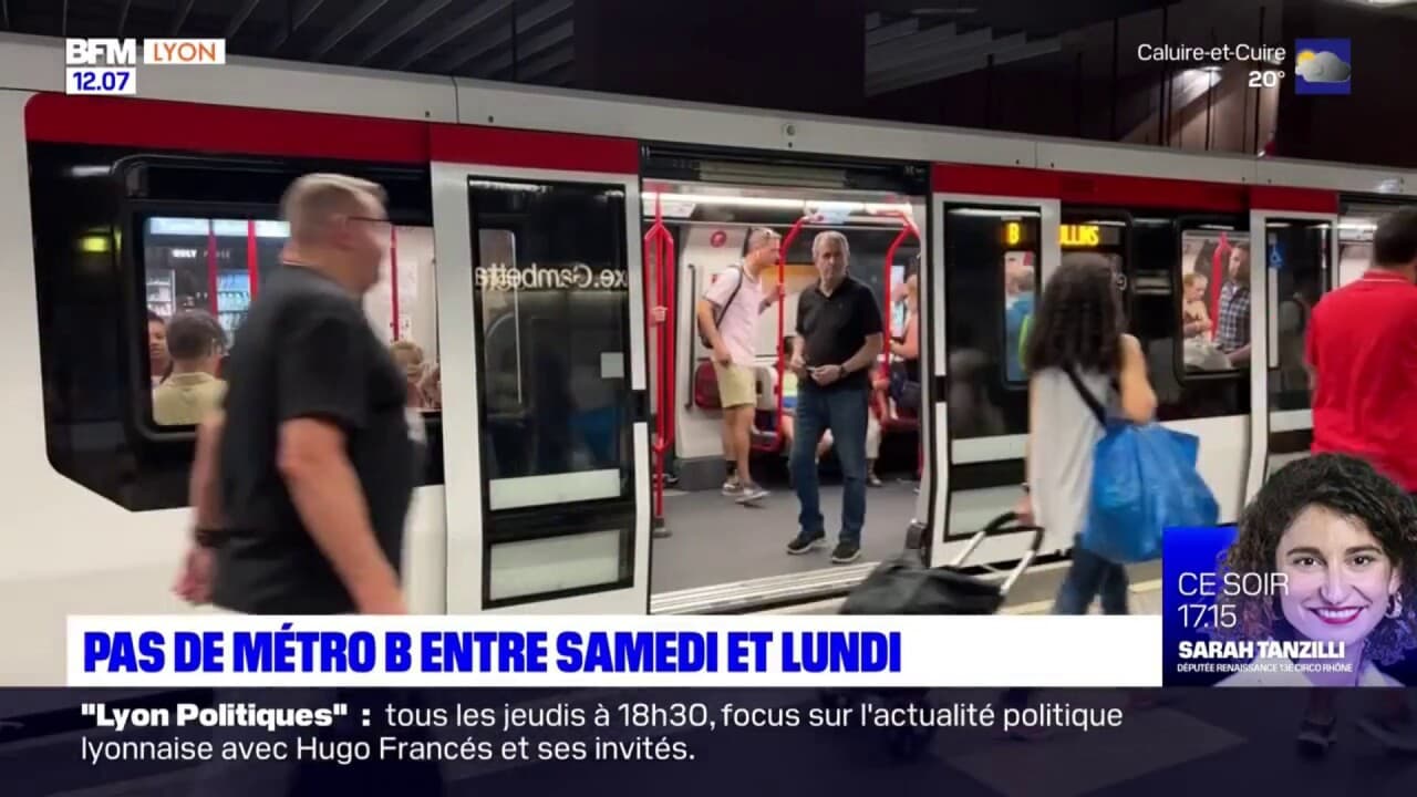 Pas De Métro B Entre Samedi Et Lundi à Lyon