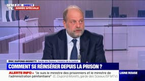 Éric Dupond-Moretti sur le contrat de travail en détention: "C'est extrêmement important en termes de dignité"
