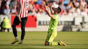 Cristiano Ronaldo face à Brentford, le 13 août 2022.
