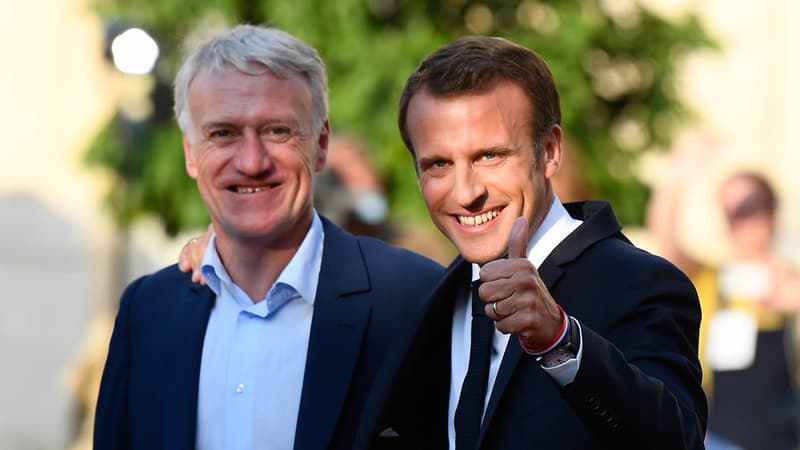 "Il a su transformer les rêves en victoires": le bel hommage d'Emmanuel Macron à Didier Deschamps avant sa dernière Coupe du monde avec les Bleus