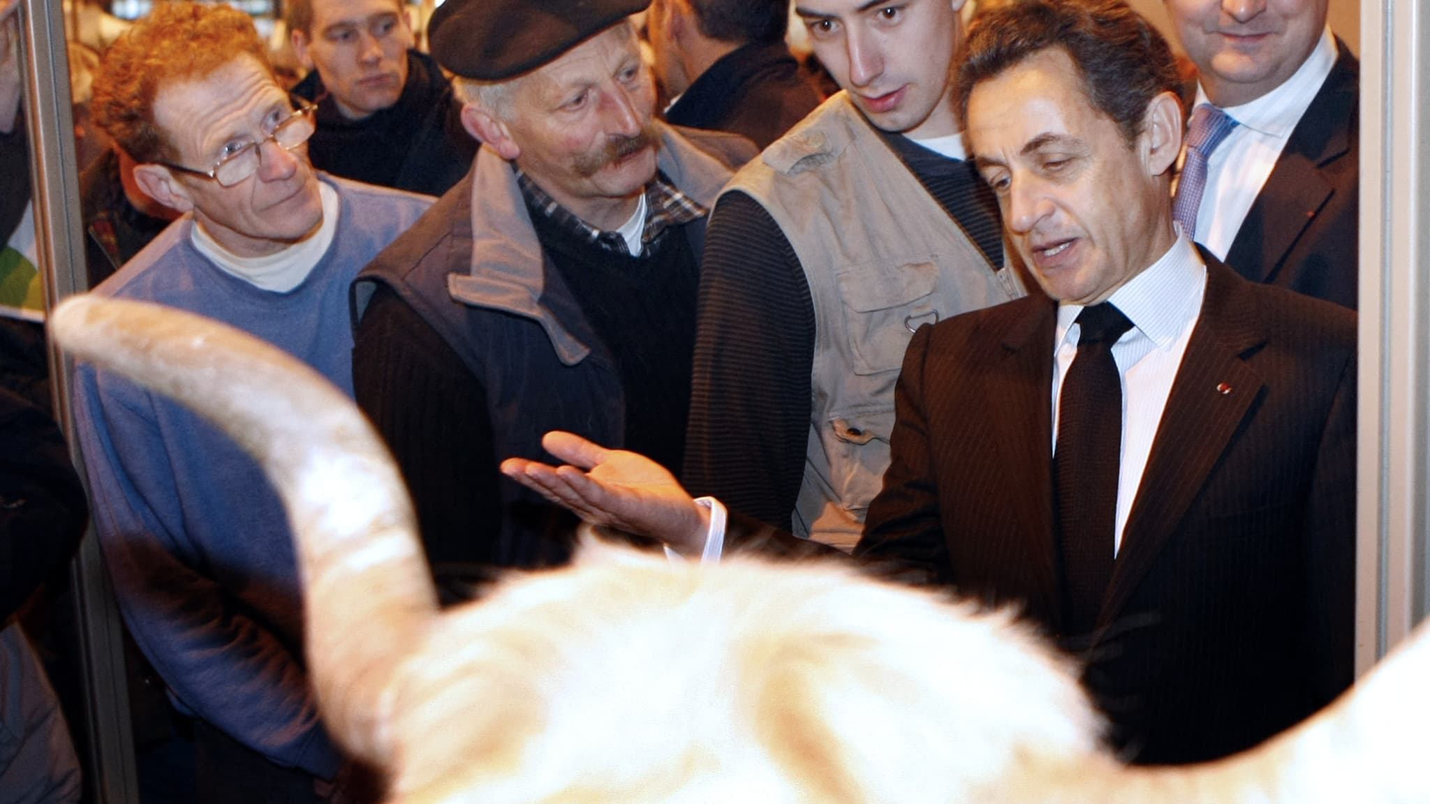 Nicolas Sarkozy au salon de l'agriculture le 27 février 2011 