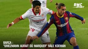 Barça : "Griezmann aurait dû marquer" tacle Koeman