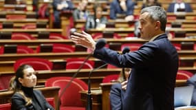 Le ministre de l'Intérieur, Gérald Darmanin, devant le Sénat le 6 novembre 2023