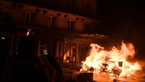 Scène de guérilla urbaine à Paris, le 1er décembre 2018.